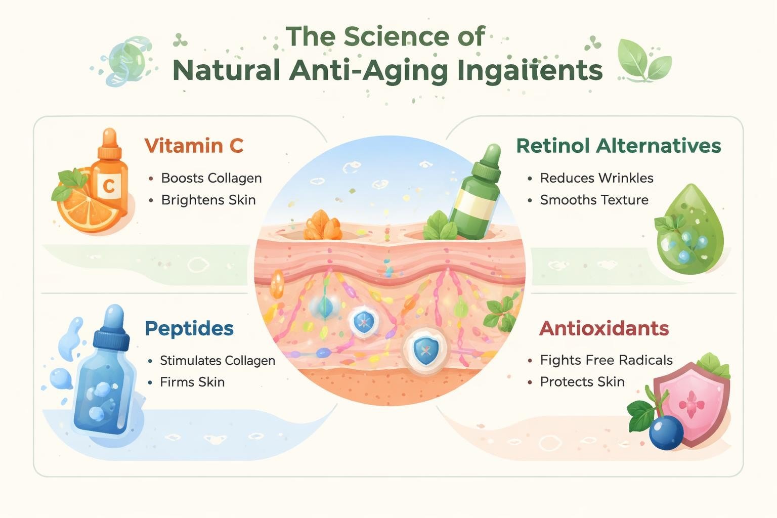 Best Natural Active Ingredients for Anti-Aging Skincare