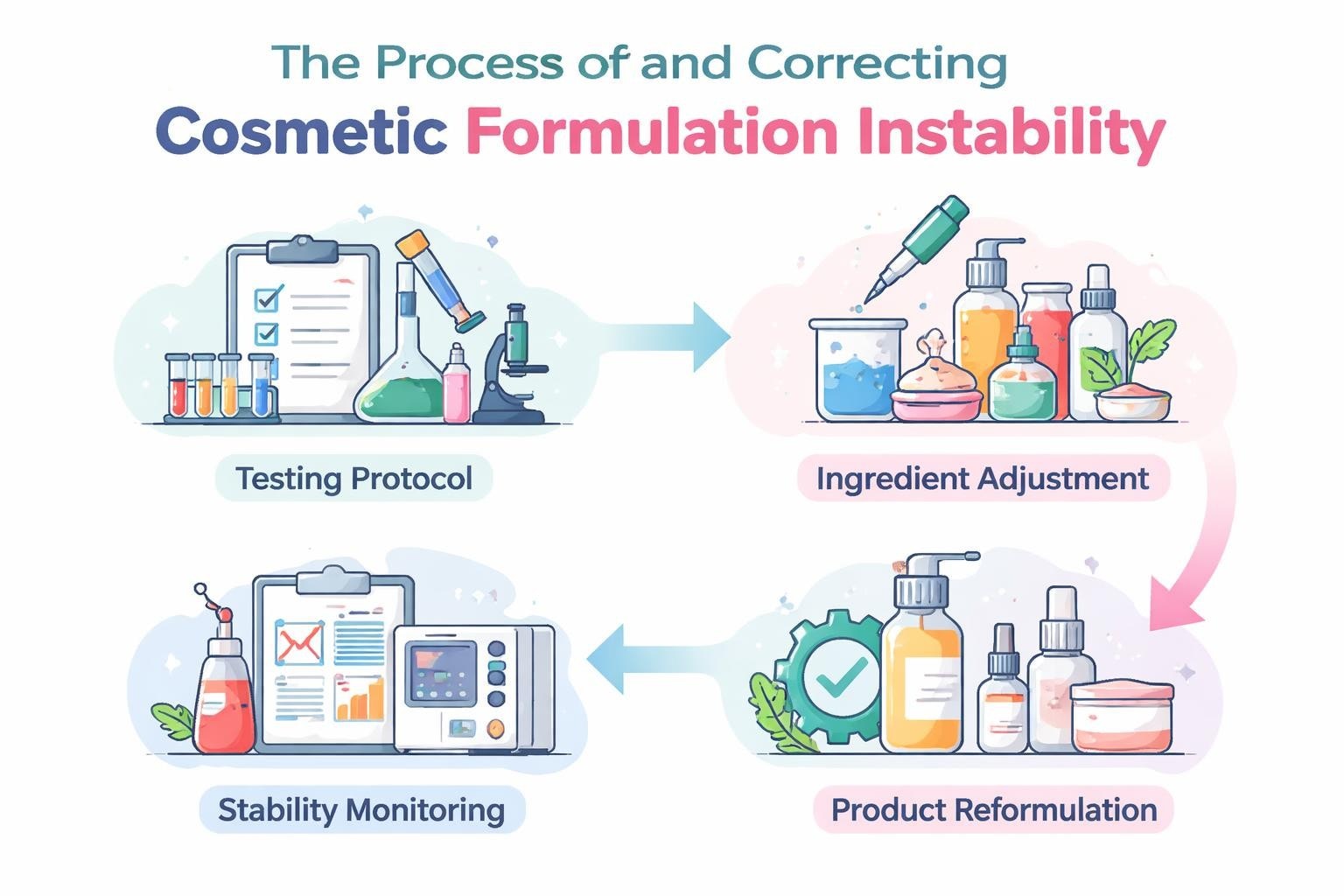 How to Fix and Reformulate Unstable Cosmetic Products