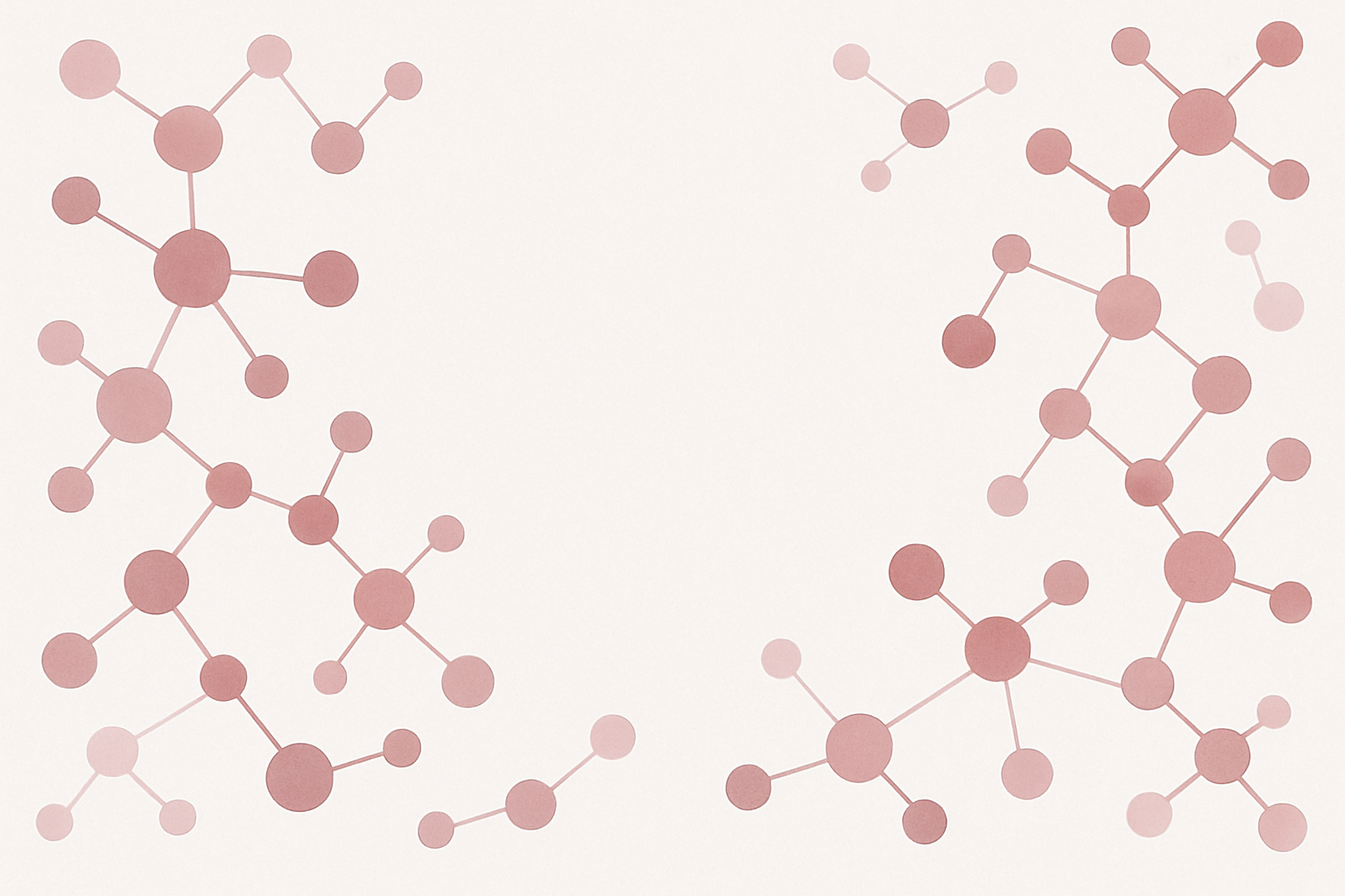 Molecules with burgundy tone ,overlays on  #f6f6f6, this will be on a background of a text so make sure this won't overlay the text